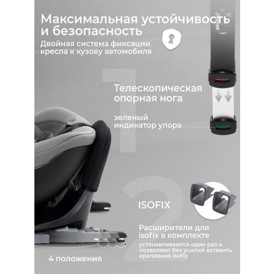 Автокресло Sweet Baby Odyssey B3 i-Size Dark Grey - 29